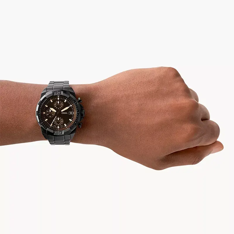 Fossil Bronson Chronograph Black Dial Men’s Watch- FS5851